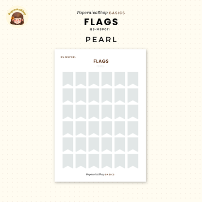 BS-MSP011 Flags Stickers, Shape Sticker, Functional Stickers | Paperaicashop