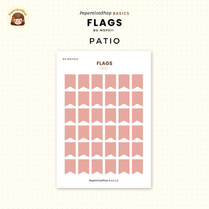 BS-MSP011 Flags Stickers, Shape Sticker, Functional Stickers | Paperaicashop
