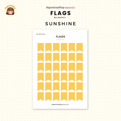 BS-MSP011 Flags Stickers, Shape Sticker, Functional Stickers | Paperaicashop