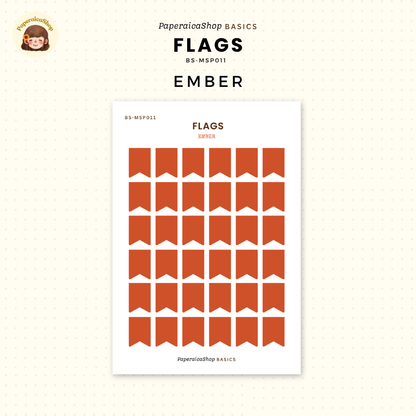BS-MSP011 Flags Stickers, Shape Sticker, Functional Stickers | Paperaicashop
