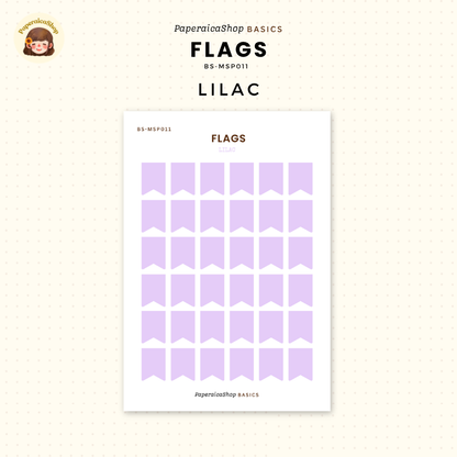 BS-MSP011 Flags Stickers, Shape Sticker, Functional Stickers | Paperaicashop