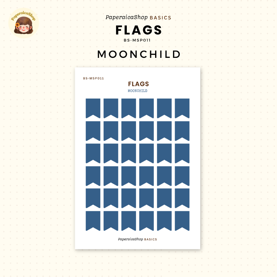 BS-MSP011 Flags Stickers, Shape Sticker, Functional Stickers | Paperaicashop