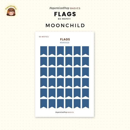BS-MSP011 Flags Stickers, Shape Sticker, Functional Stickers | Paperaicashop