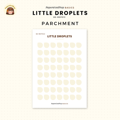 BS-MSP013 Mini Droplets Stickers, Shape Sticker, Functional Stickers | Paperaicashop