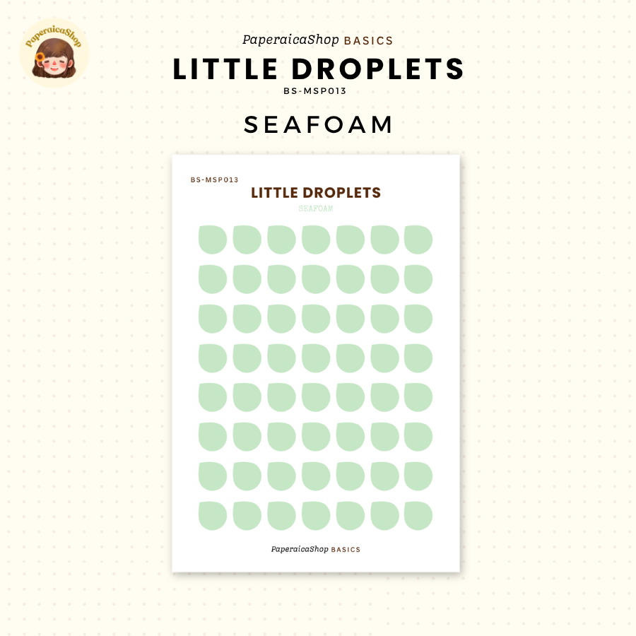 BS-MSP013 Mini Droplets Stickers, Shape Sticker, Functional Stickers | Paperaicashop