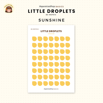 BS-MSP013 Mini Droplets Stickers, Shape Sticker, Functional Stickers | Paperaicashop