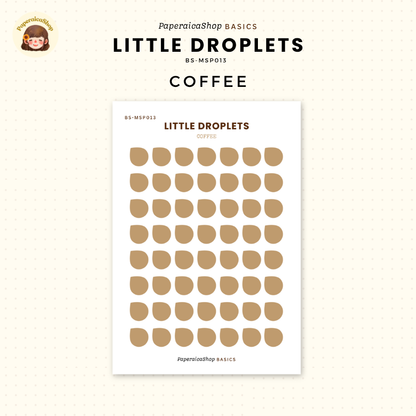 BS-MSP013 Mini Droplets Stickers, Shape Sticker, Functional Stickers | Paperaicashop