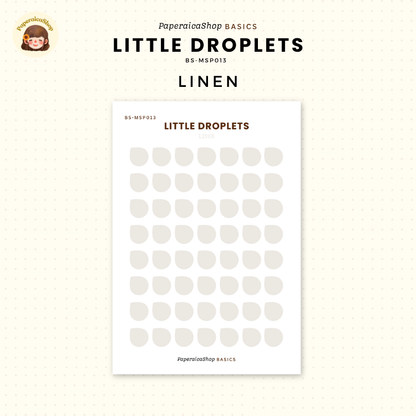 BS-MSP013 Mini Droplets Stickers, Shape Sticker, Functional Stickers | Paperaicashop