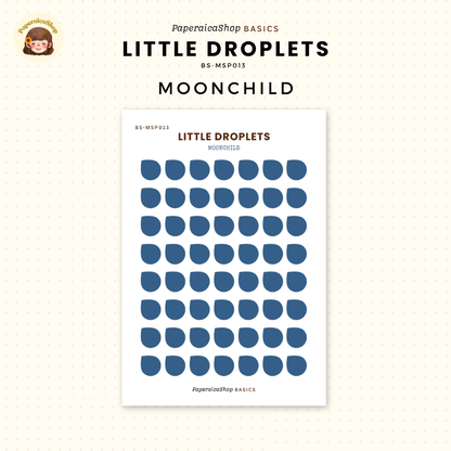 BS-MSP013 Mini Droplets Stickers, Shape Sticker, Functional Stickers | Paperaicashop