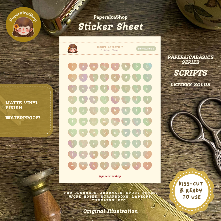 BSLT, Shape Stickers, Functional Stickers, Small Stickers | BSSLT | PaperaicaShop