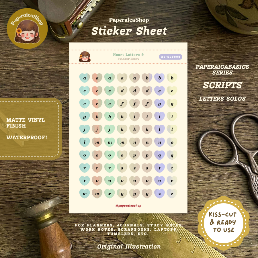 BSLT, Shape Stickers, Functional Stickers, Small Stickers | BSSLT | PaperaicaShop