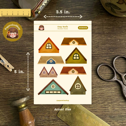 Cozy Roof Decorative Sticker Sheet DCD003