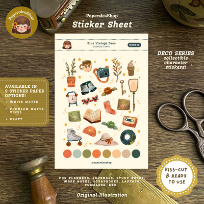 Cute Cozy Planner Decorative Sticker Sheet DCD010