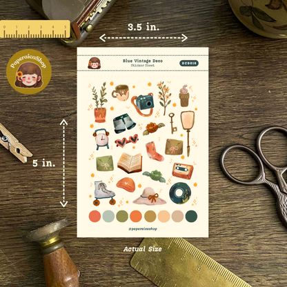 Cute Cozy Planner Decorative Sticker Sheet DCD010