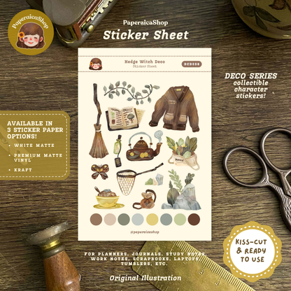 Hedge Witch's Decorative Sticker Sheet DCD036