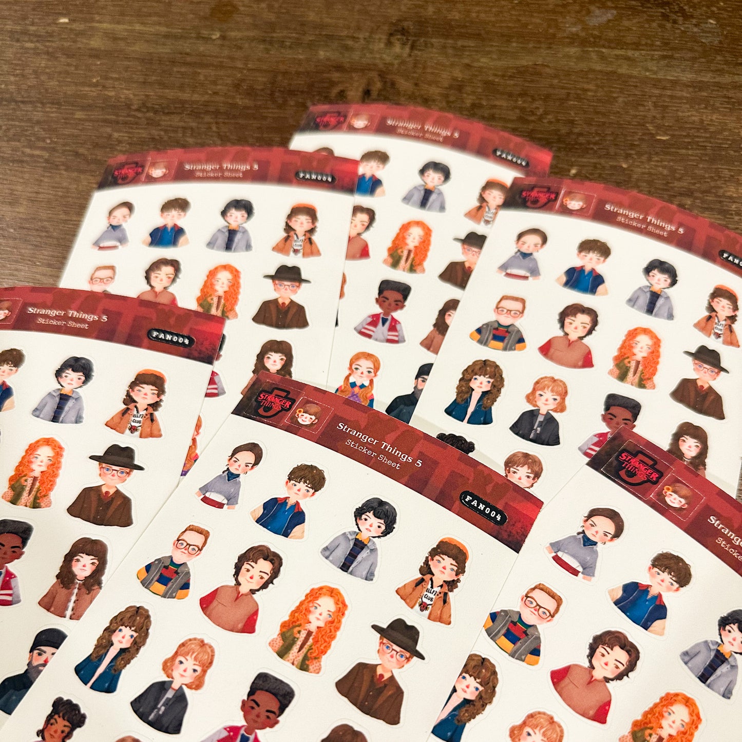 Stranger Things 5 Sticker Sheet, Stranger Things Stickers, ST Stickers | FN004 | PaperaicaShop