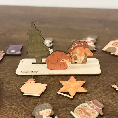 COZY HOMESTEAD SET  (MINI WOODEN STANDEE SET)