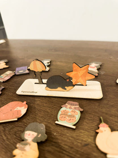 COZY HOMESTEAD SET  (MINI WOODEN STANDEE SET)