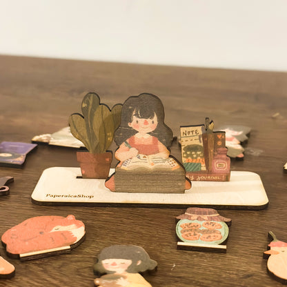 COZY HOMESTEAD SET  (MINI WOODEN STANDEE SET)