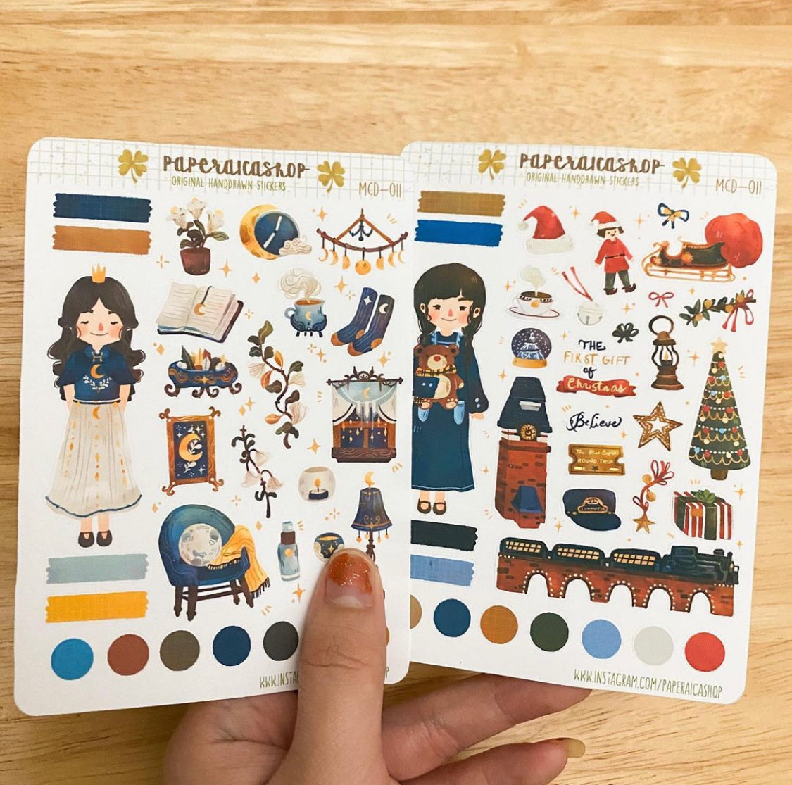 Polar Express Maica Decorative Sticker Sheet MCH003