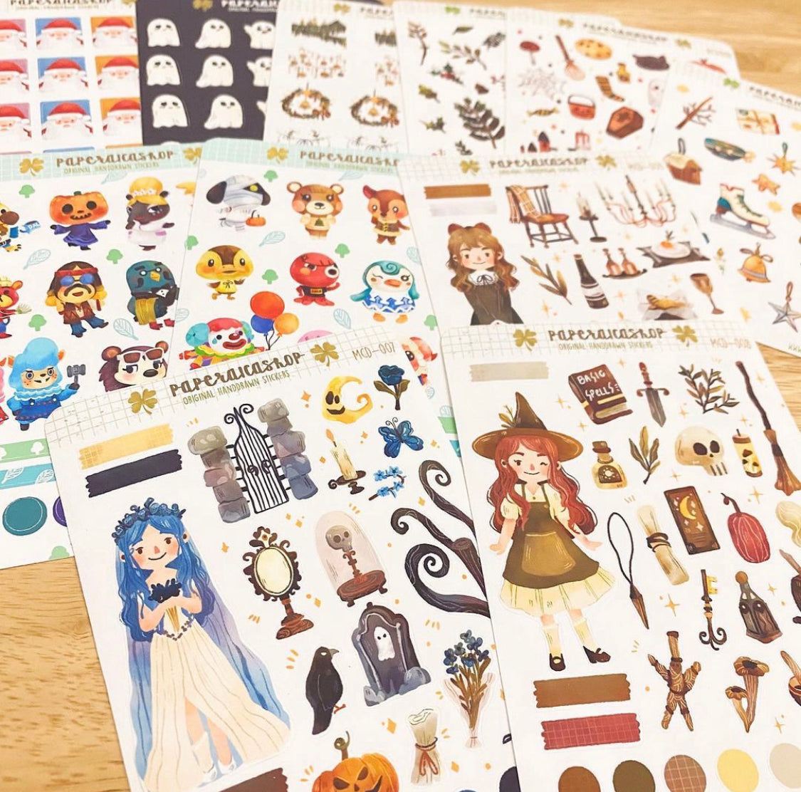 Cute Witch Girl Maica Decorative Sticker Sheet MCH002