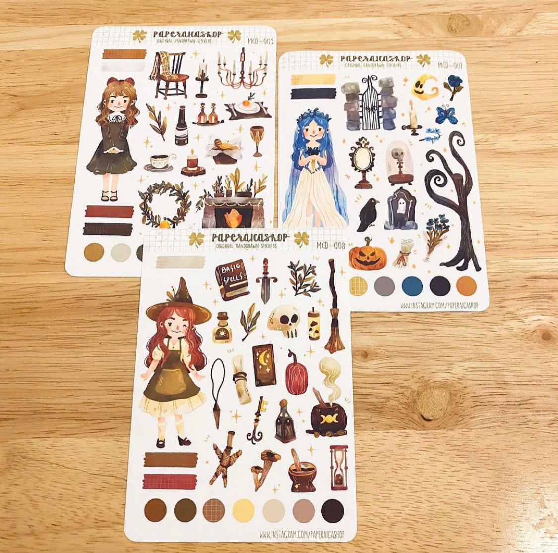 Cute Fancy Dinner Maica Decorative Sticker Sheet MCD009