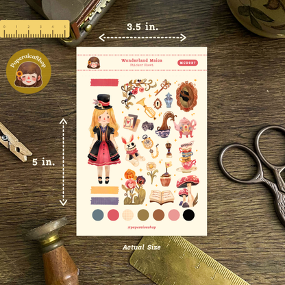 Cute Wonderland Maica Decorative Sticker Sheet MCD027