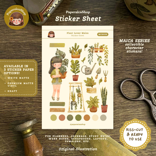 Cute Plant Tita Maica Decorative Sticker Sheet MCD033