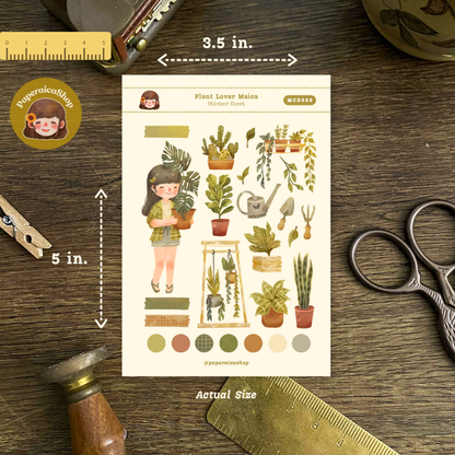 Cute Plant Tita Maica Decorative Sticker Sheet MCD033