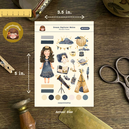 Dream Explorer Maica Decorative Sticker Sheet MCD053