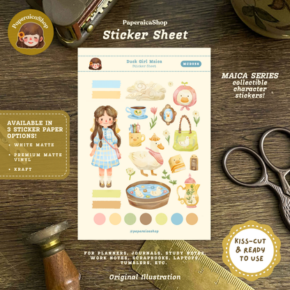 Duck Maica Decorative Sticker Sheet MCD056