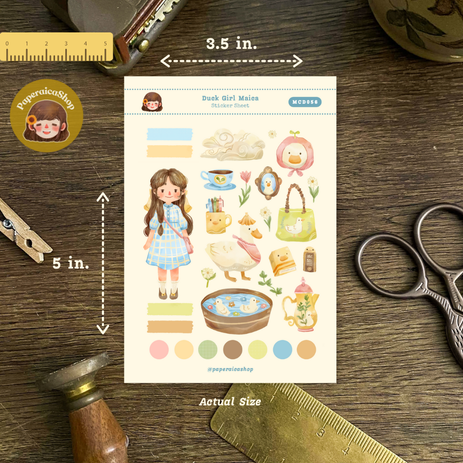 Duck Maica Decorative Sticker Sheet MCD056