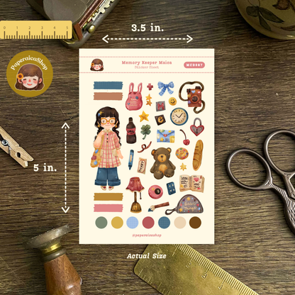 Memory Keeper Maica Decorative Sticker Sheet MCD067