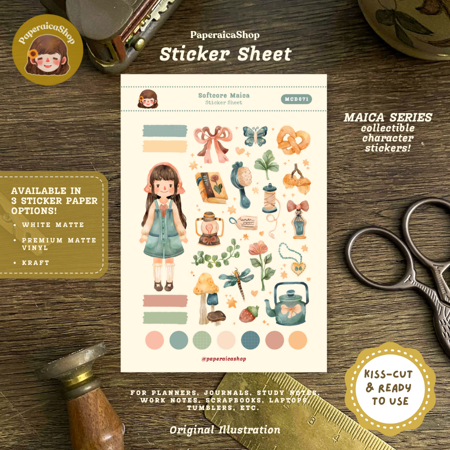 Softcore Maica Decorative Sticker Sheet MCD071