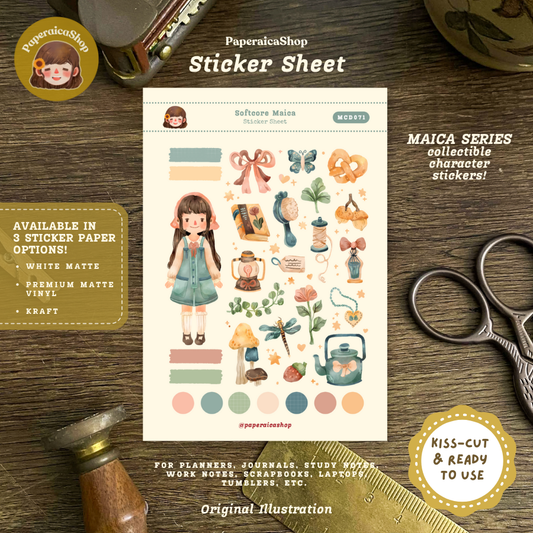 Softcore Maica Decorative Sticker Sheet MCD071