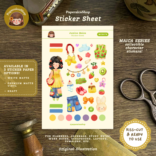 Jumino Maica Decorative Sticker Sheet MCD074