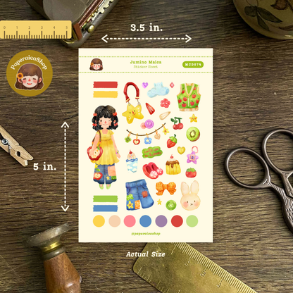 Jumino Maica Decorative Sticker Sheet MCD074