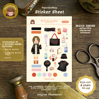 Be The Sun Maica Decorative Sticker Sheet MCF003