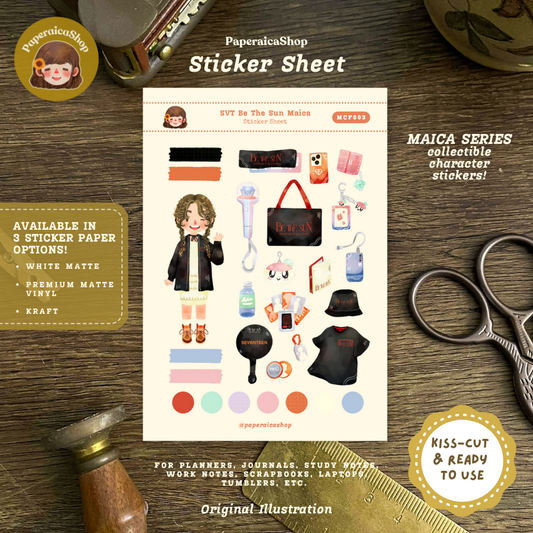 Be The Sun Maica Decorative Sticker Sheet MCF003