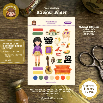 FRIENDS Girl Maica Decorative Sticker Sheet MCF004