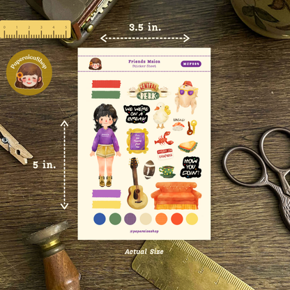 FRIENDS Girl Maica Decorative Sticker Sheet MCF004