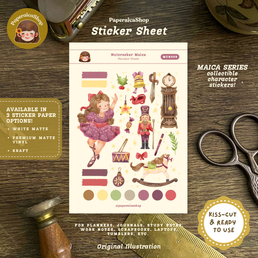 Nutcracker Princess Maica Decorative Sticker Sheet MCH009