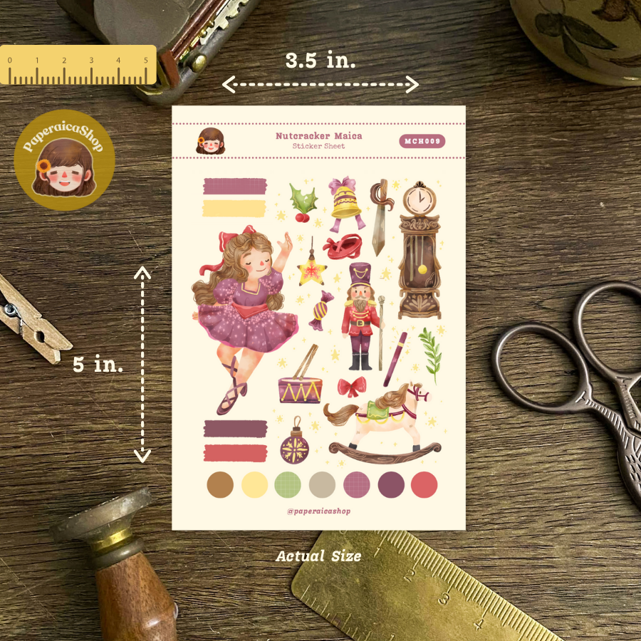 Nutcracker Princess Maica Decorative Sticker Sheet MCH009