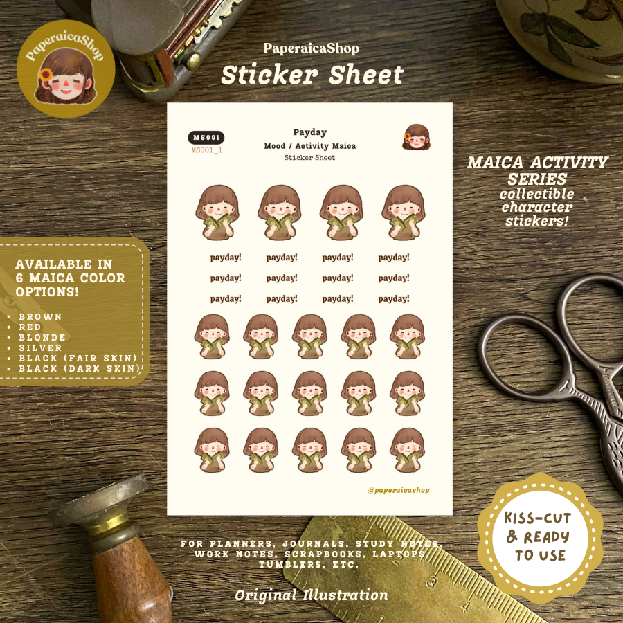 Cute Payday Stickers, Salary Stickers, Money Stickers MS001