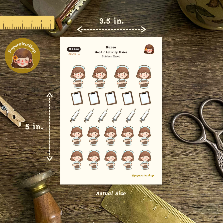 Cute Nurse Stickers, Job Stickers, Working Stickers MS006