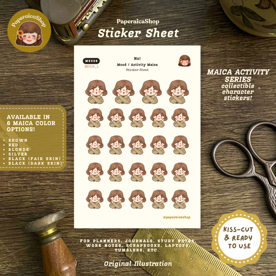 Cute Reject Stickers, No Stickers, Negative Stickers MS009