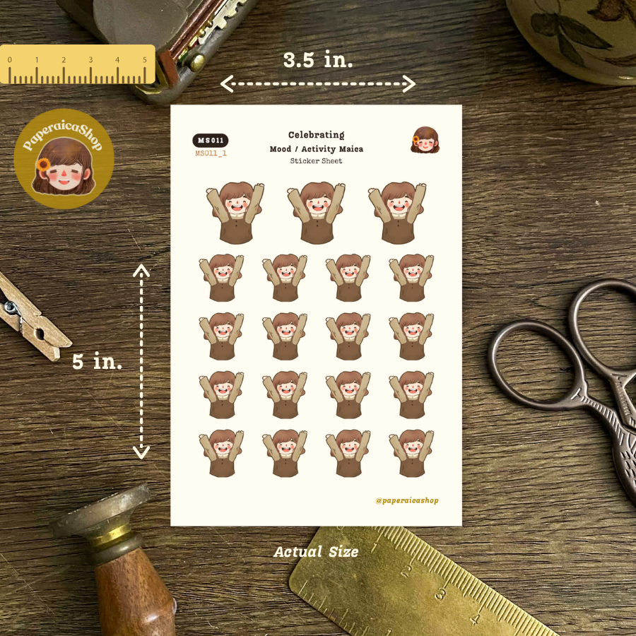 Cute Mood Stickers, Celebrate Stickers, Congratulations Stickers MS011