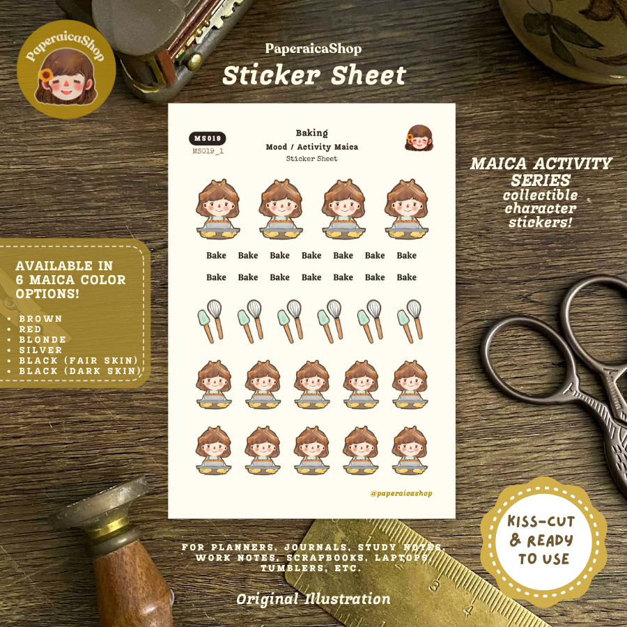 Cute Bake Stickers, Baking Business Stickers, Bake Shop Stickers MS019