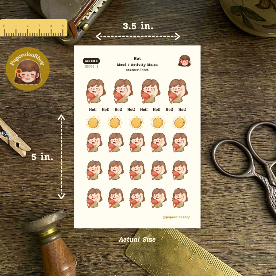 Cute Summer Girl Stickers, Hot Stickers, Summer Stickers MS023