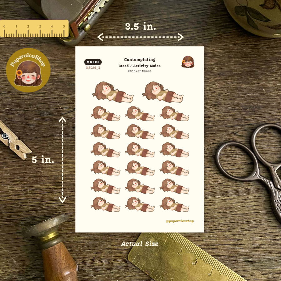 Cute Mood Stickers, Relatable Stickers, Meme Stickers MS026
